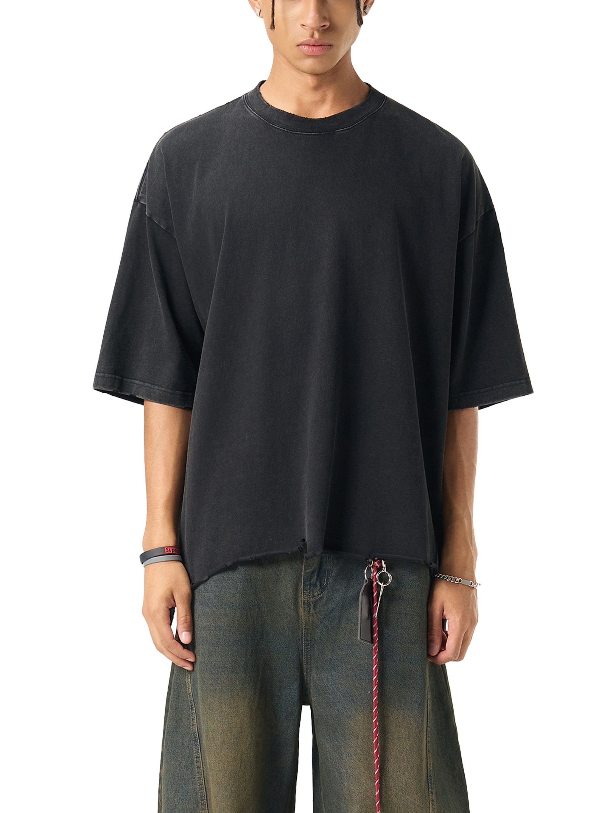 BCK  Raw-Hem Boxy T-shirt
