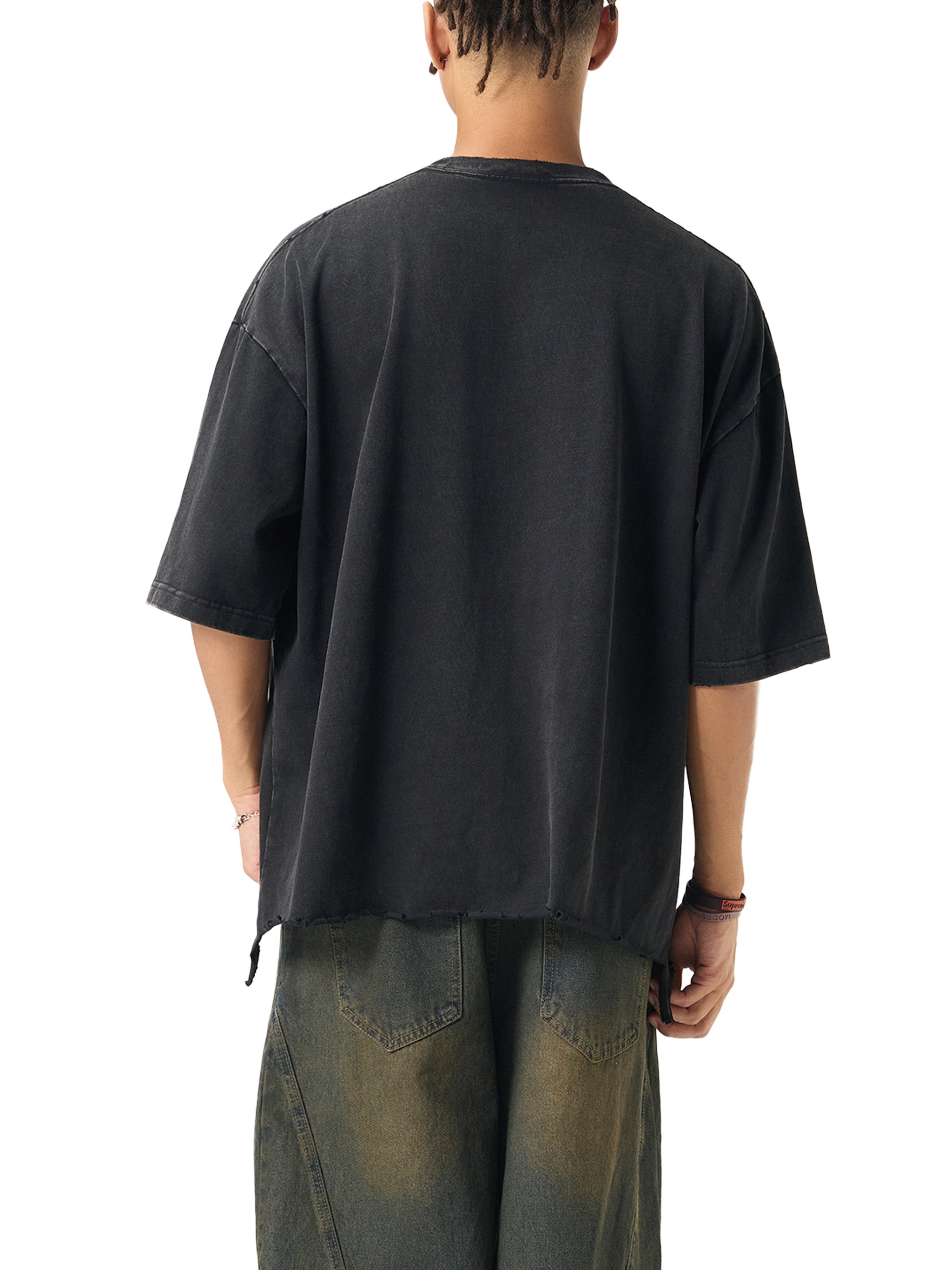 BCK  Raw-Hem Boxy T-shirt